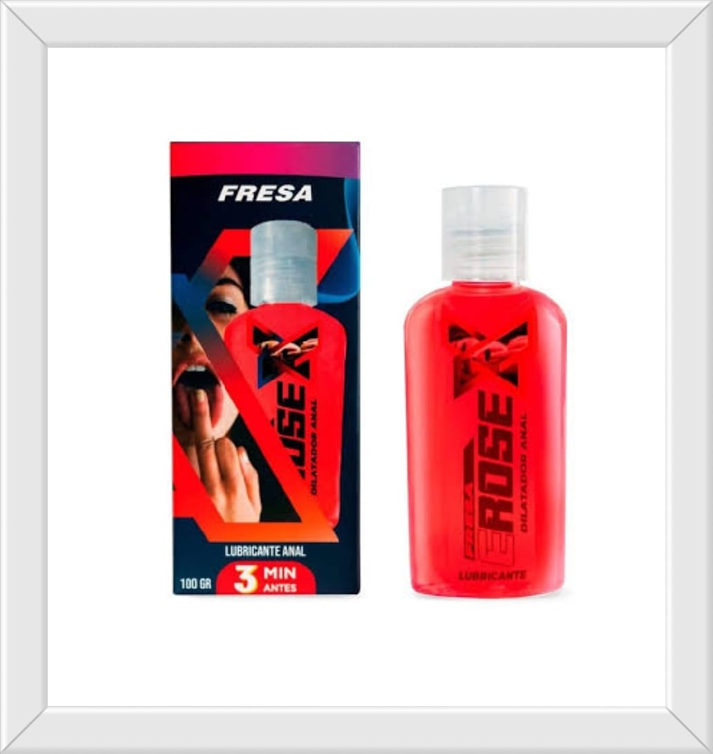 Lubricante anal con aroma y sabor a Fresa - SEXSHOP SENSATION PERU